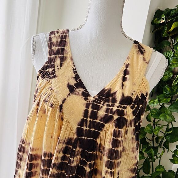 Advanced Apparels Vibrant Multicolor Tie-Dye Midi Dress. One Size. EUC. - Picture 2 of 7